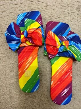 Pridefest rainbow shoes